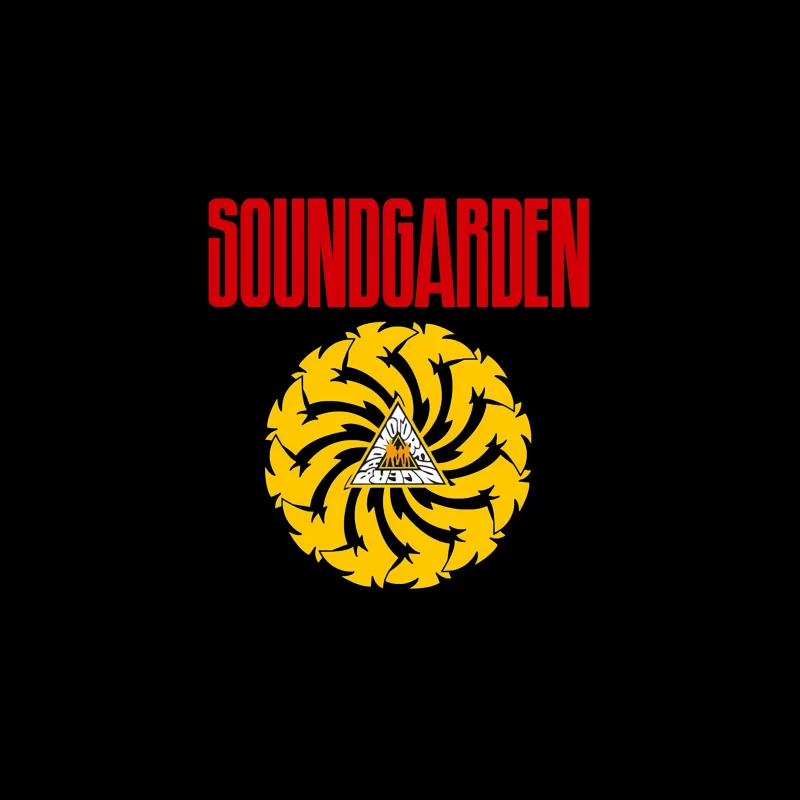 Soundgarden Band Logo with Badmotorfinger Album Symbol Tapestry