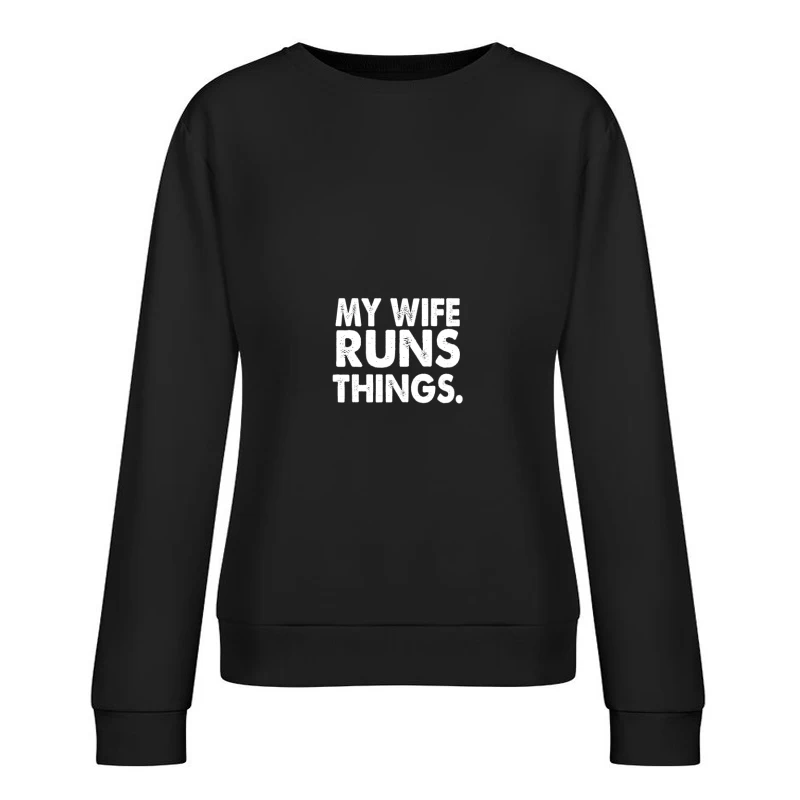 Blague Mari Femme Femme Sweat-shirt à enfiler