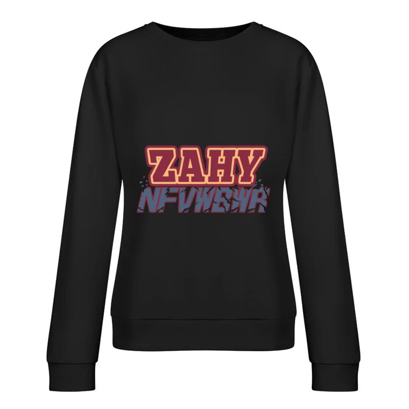 Kreatives Grafikdesign mit Buchstaben Damen Pullover Sweatshirt