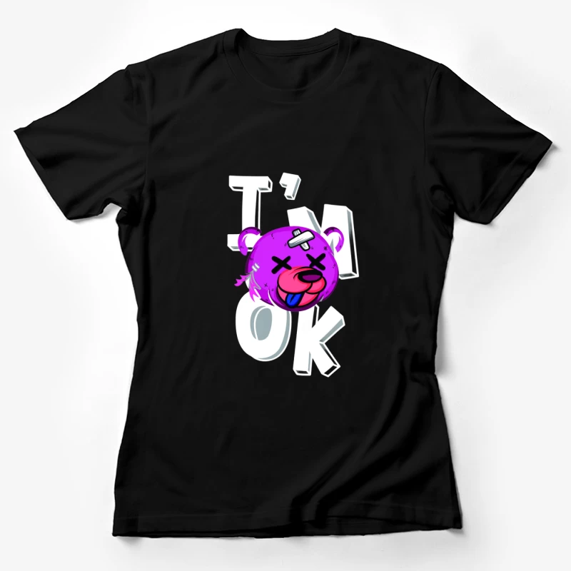 Lustiger Bär mit Schriftzug Damen T-Shirt