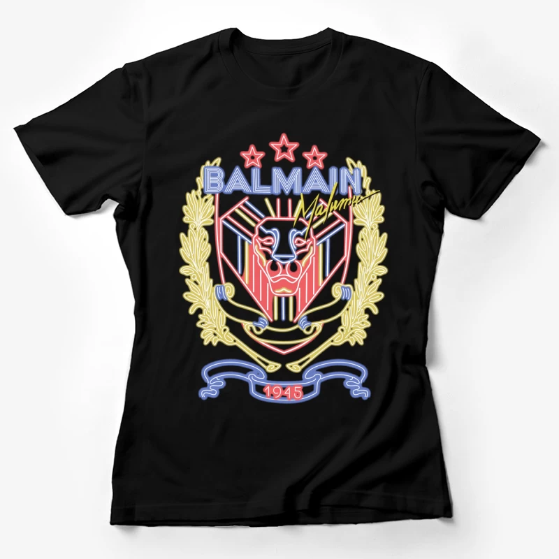 Balmain Mode, Maluma Kollaboration Damen T-Shirt