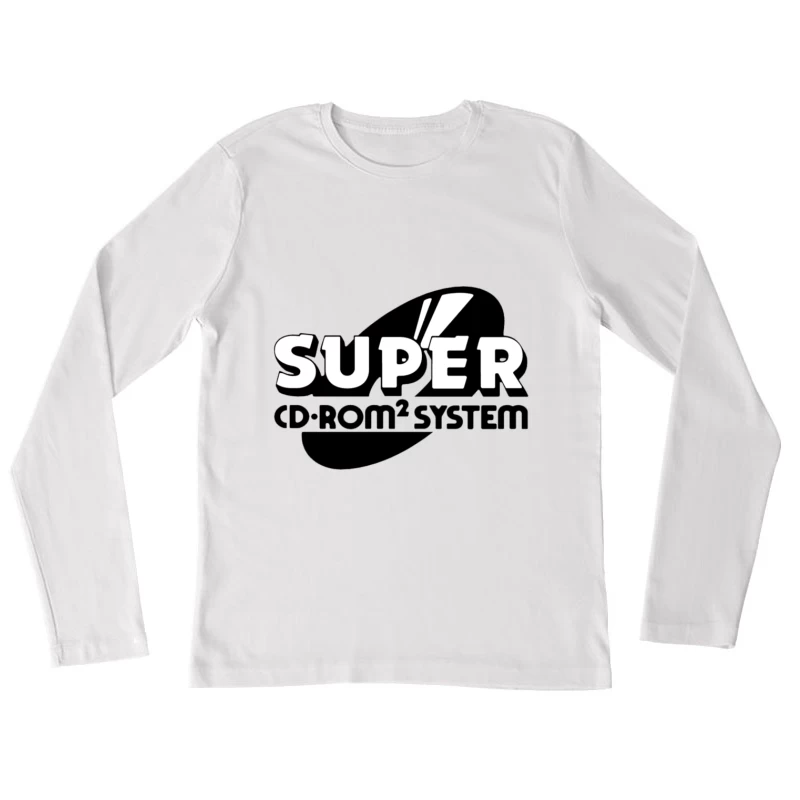 Super CD-ROM² System Logo Female Long Sleeve T-Shirt