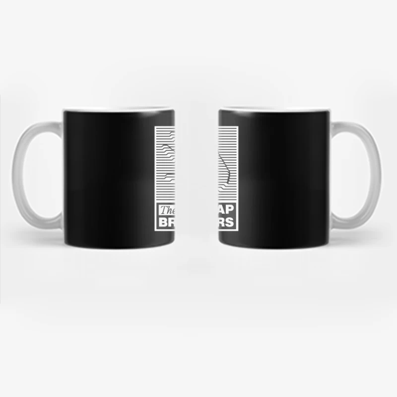 Bitmap Brothers Logo with Striped Hand Optical Illusion Coffee Mug