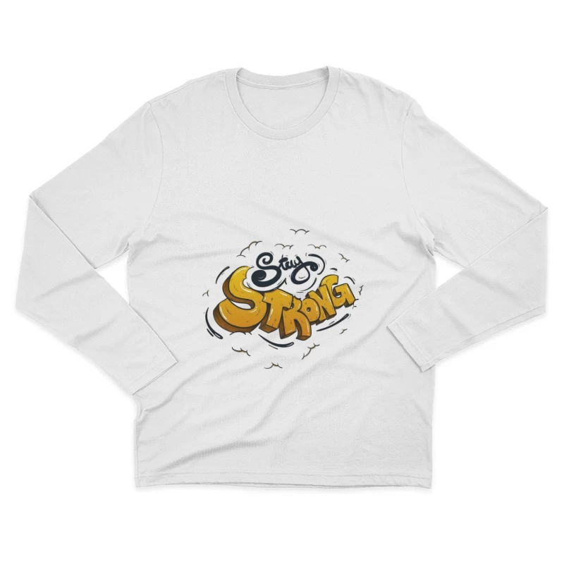 Ermutigendes Graffiti Kunstdesign Herren Langarm T-Shirt