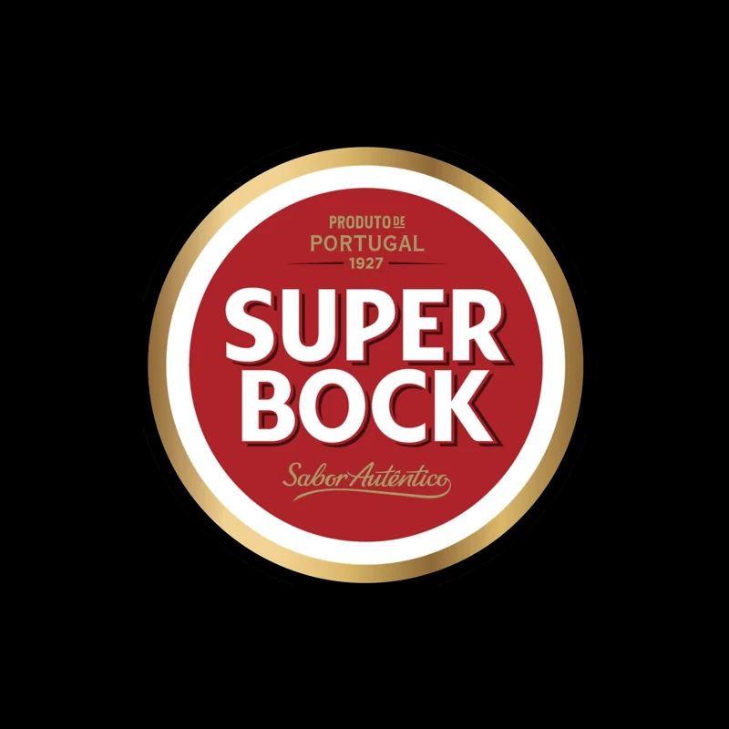 Super Bock Portuguese Beer Brand Logo Design from 1927 Throw Pillow