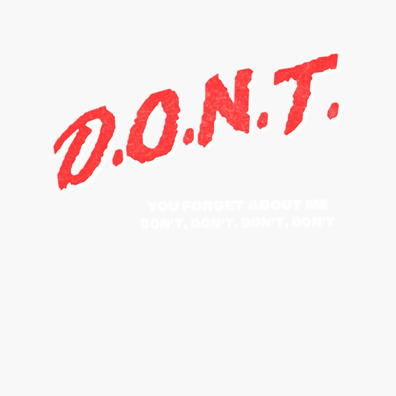 Don_t You Forget About Me  80s Meme DARE Parody Design Cotton Tote Bag