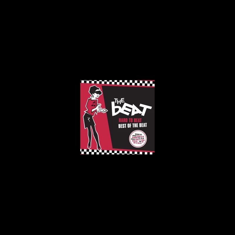 "Hard to Beat: Best of The Beat" Ska Music Album Cover with Red and Black Design Coffee Mug