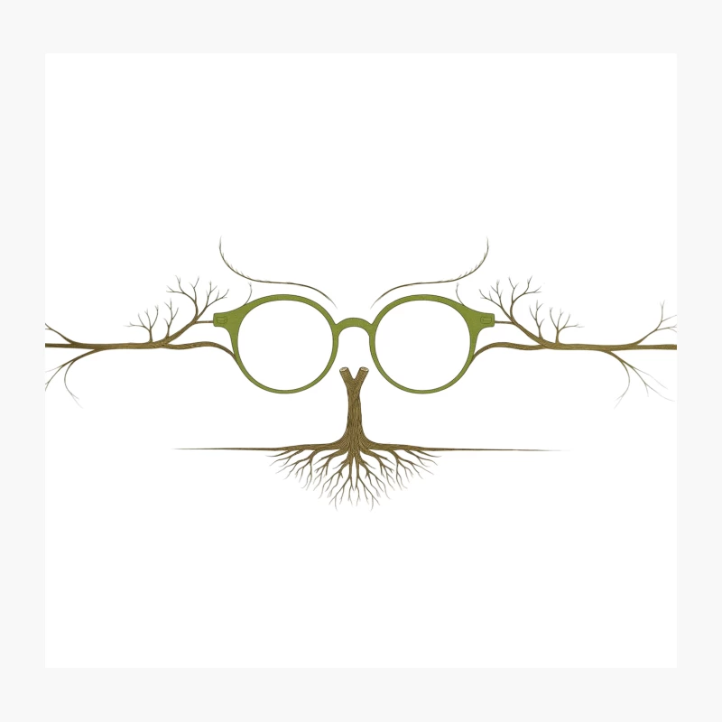 Natural Vision: Tree-Inspired Optical Illusion Throw Pillow