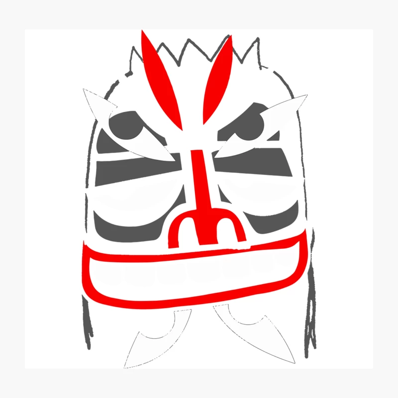 Addict X Mysterious Al Mask Throw Pillow