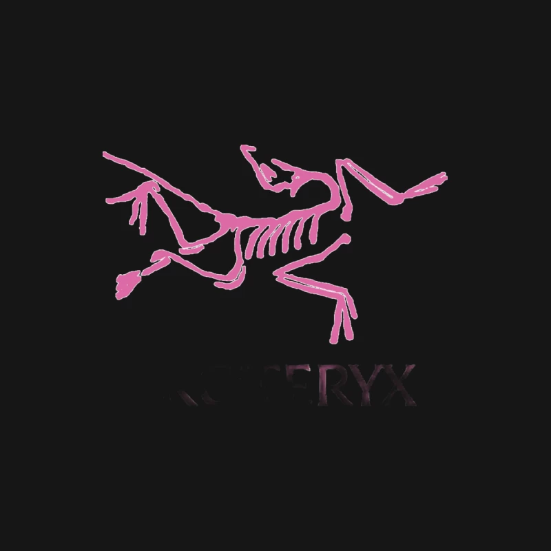 Rosa Archäopteryx Logo Damen Langarm T-Shirt