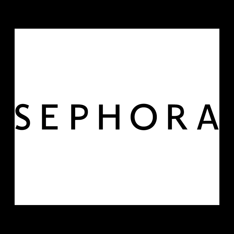 Sephora Black and White Corporate Logo Tapestry