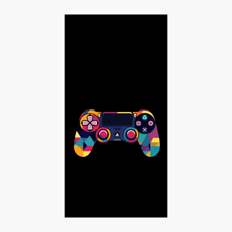 Colorful Geometric PlayStation DualShock 4 Controller iPhone Case