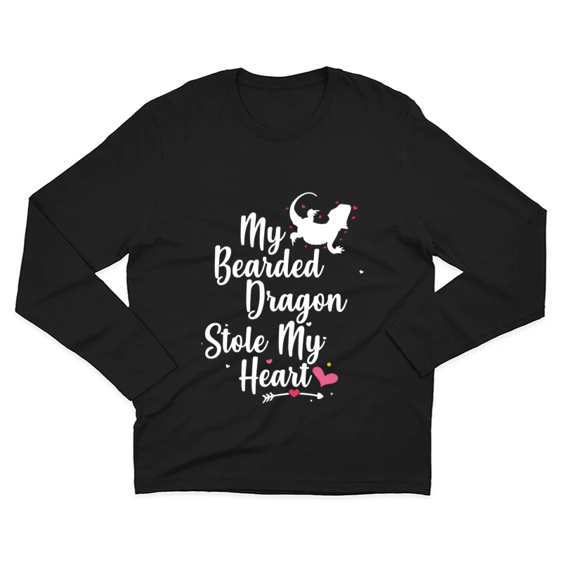 Amour de lézard à barbe Homme Manches Longues T-Shirt