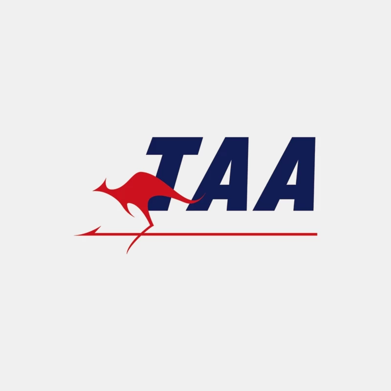 TAA (Trans Australia Airlines) Vintage Logo with Red Kangaroo Male Tank Top