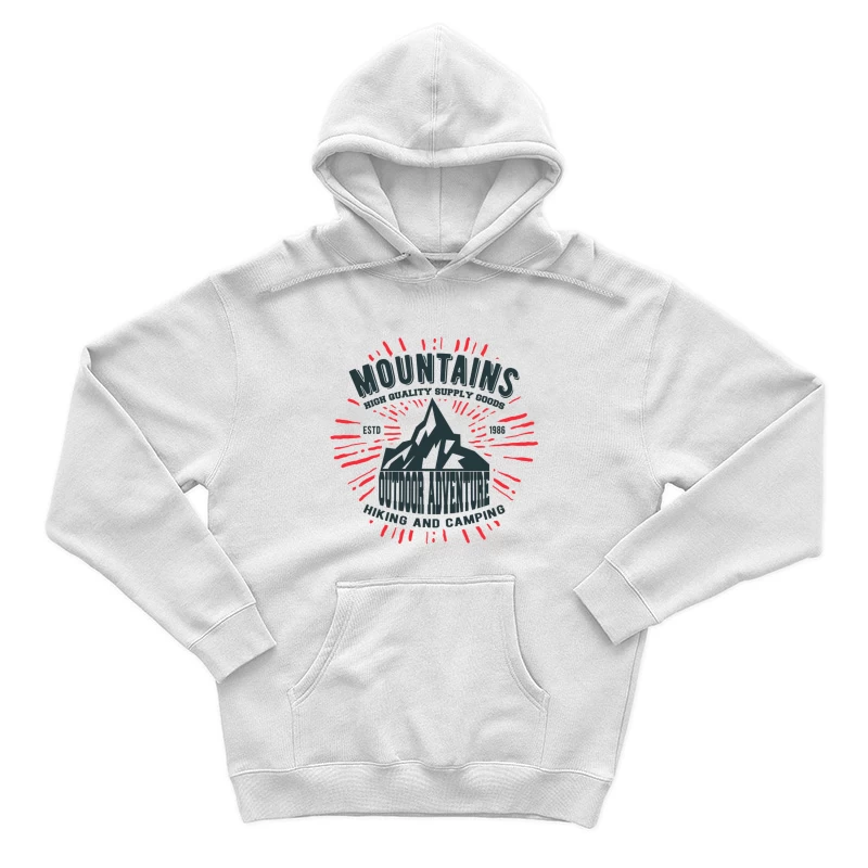Outdoor Abenteuer: Berge, Wandern und Camping Herren Pullover Hoodie