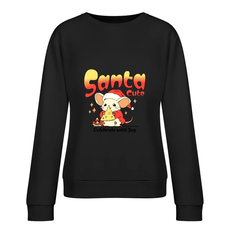 Design de Souris de Noël Mignonne Femme Sweat-shirt à enfiler