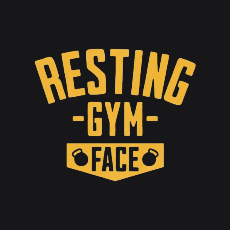 Resting Gym Face Design Herren Pullover Hoodie