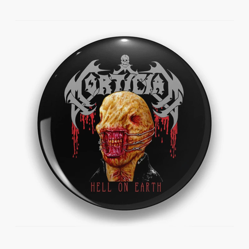 Mortician Hell On Earth Pin