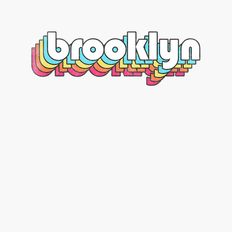 Brooklyn   Retro Typography Design Cotton Tote Bag