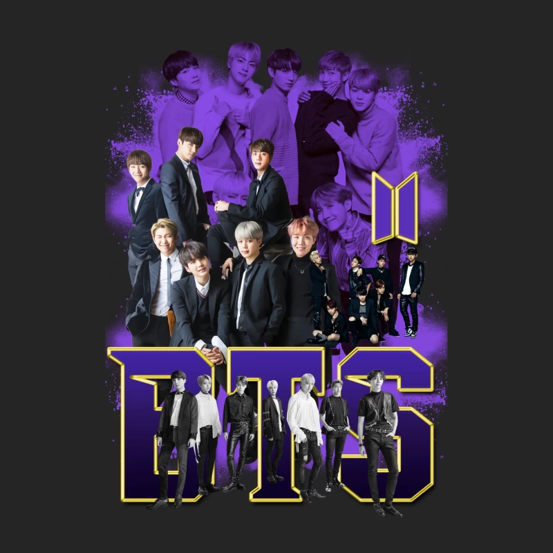 BTS Music Group Collage Female Pullover Sweatshirt