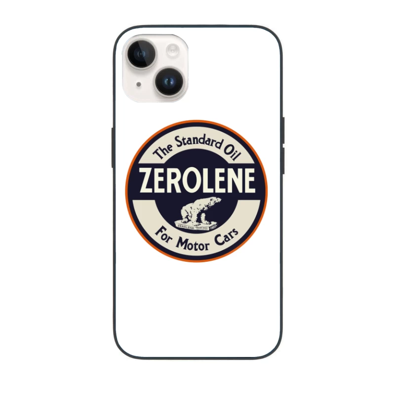 Vintage Standard Oil Zerolene Motor Oil Advertisement with Polar Bear Logo iPhone Case