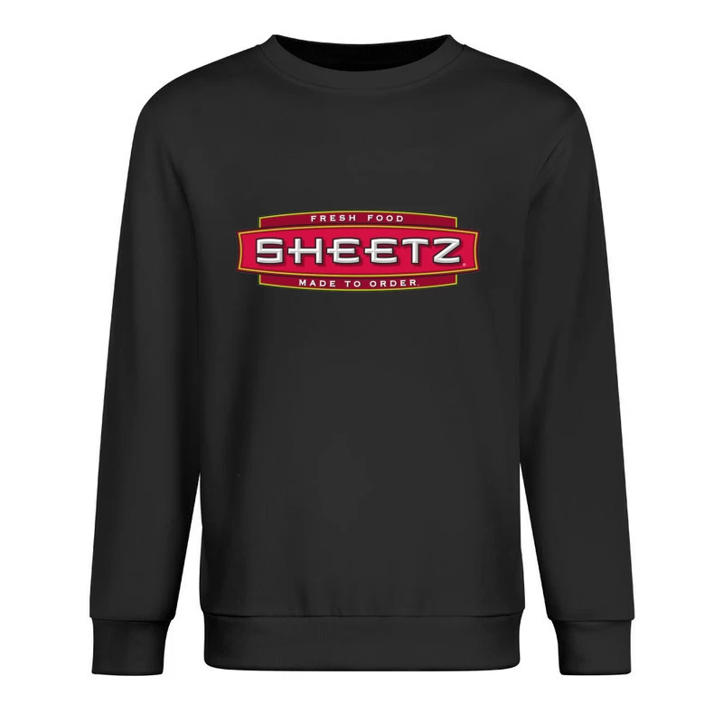 Sheetz Convenience Store Logo with Made to Order Fresh Food Branding Male Pullover Sweatshirt