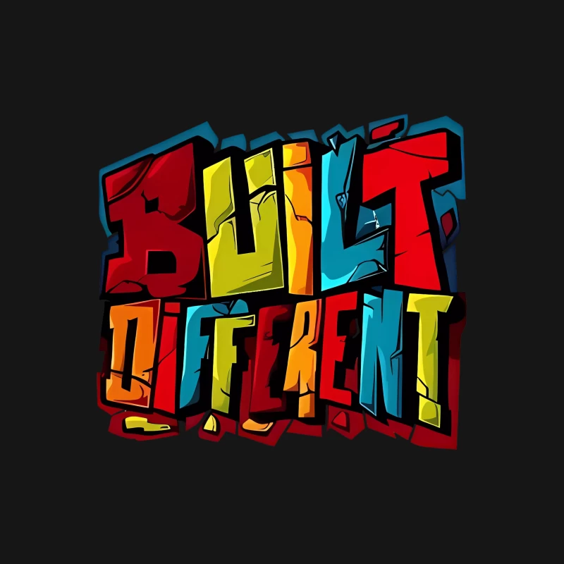 Graffiti-Design mit Schriftzug Herren T-Shirt