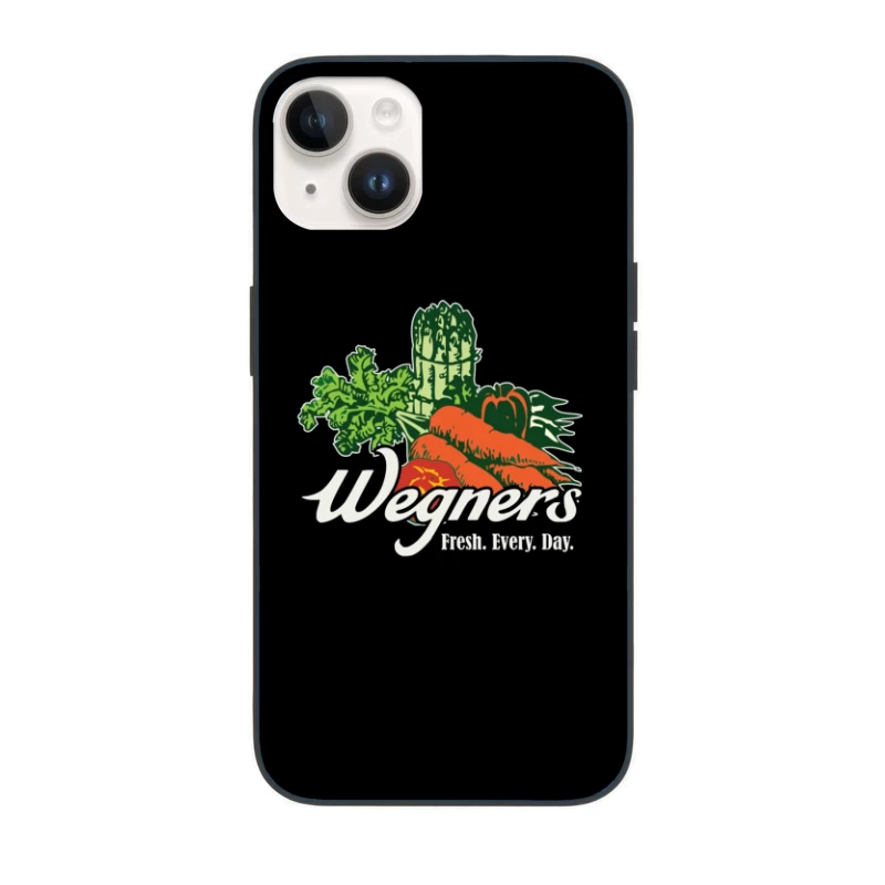 Wegner's Fresh Daily Vegetable Market Logo iPhone Case