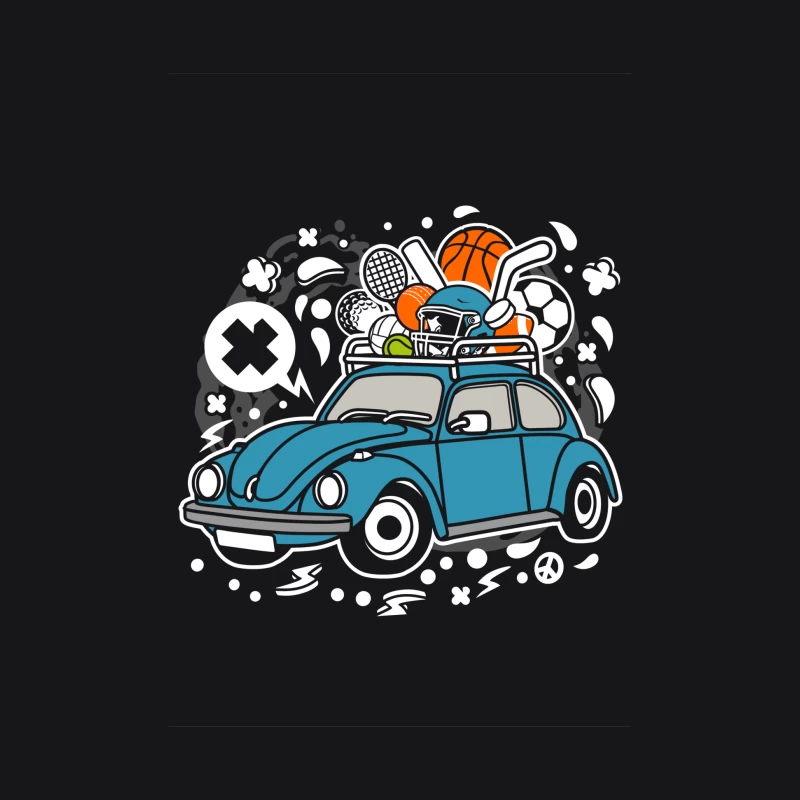 Voiture vintage sportive Homme Sweat à capuche