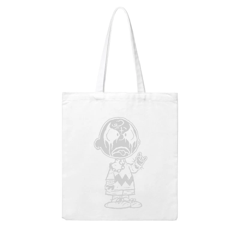 Clown Character Illustration Cotton Tote Bag