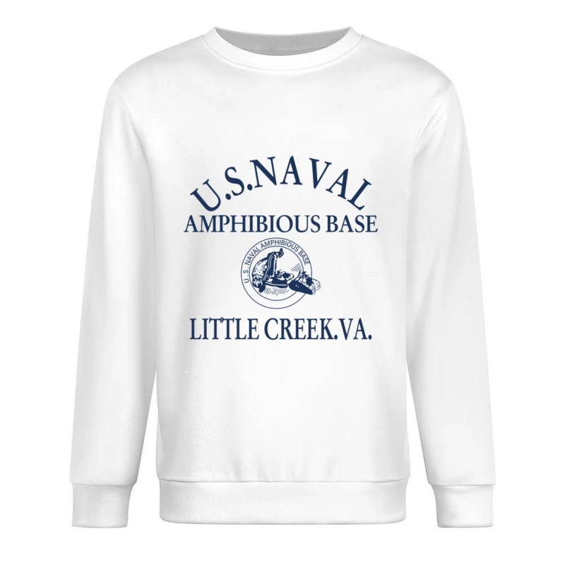 U.S. Naval Amphibious Base Little Creek Logo Herren Pullover Sweatshirt