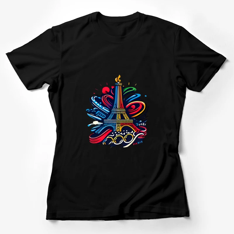 Paris 2024: Kreatives Symbol der Olympischen Spiele Damen T-Shirt