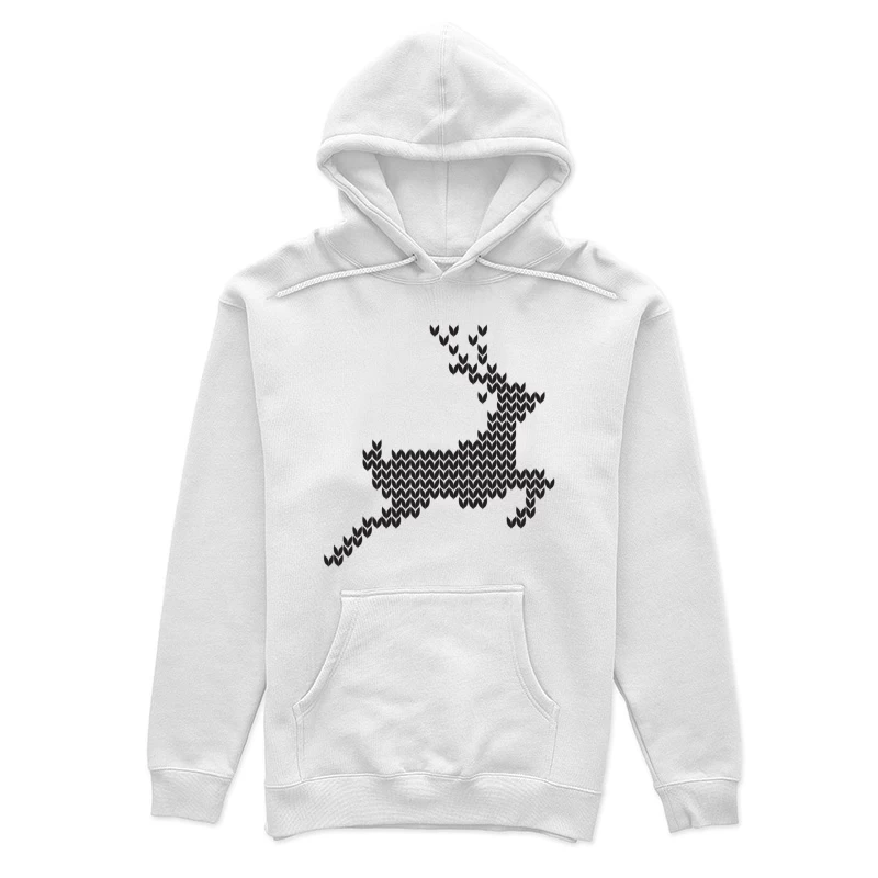 Art géométrique de cerf sauteuse Femme Sweat à capuche