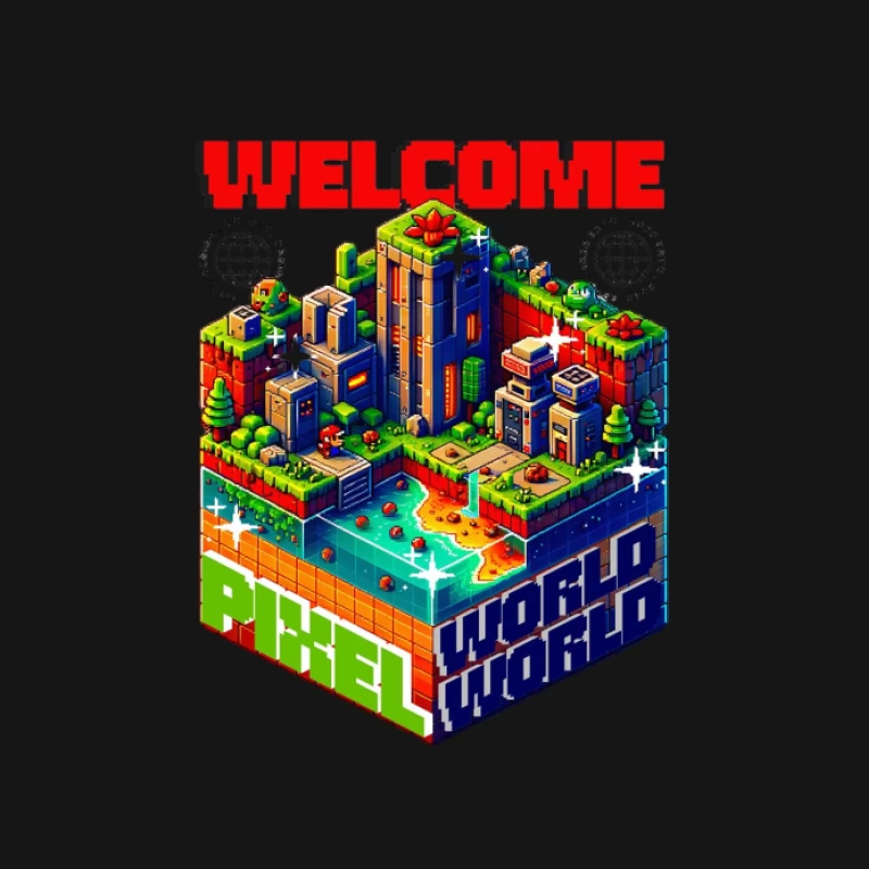 Willkommen in der Pixelwelt Herren T-Shirt
