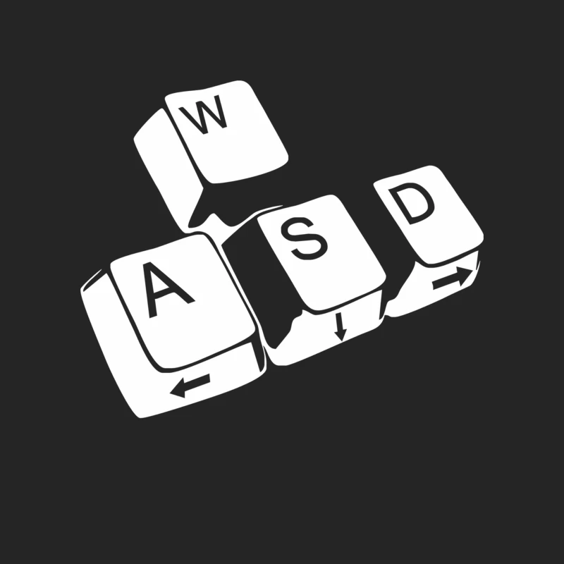 WASD Tasten  Funny Female Pullover Sweatshirt