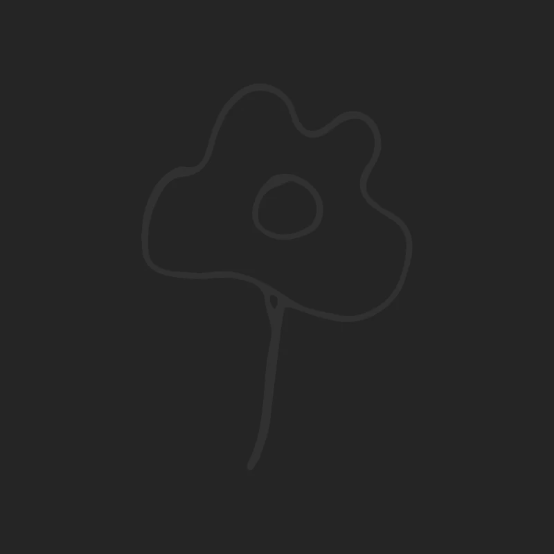 Illustration minimaliste d'une fleur Femme Sweat-shirt à enfiler