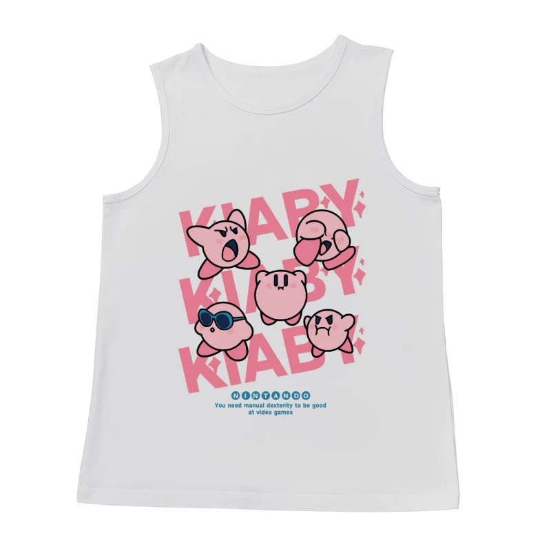 Verschiedene Kirby-Ausdrücke Design Herren Tanktops