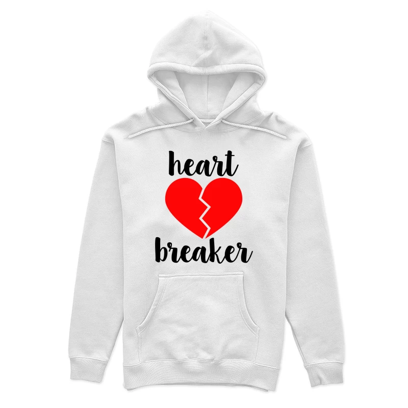 Cœur Brisé Rouge Femme Sweat à capuche