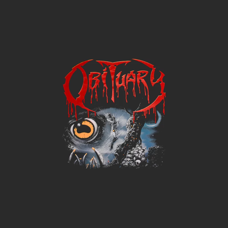 Obituary Slowly We Rot Red Baseball Cap