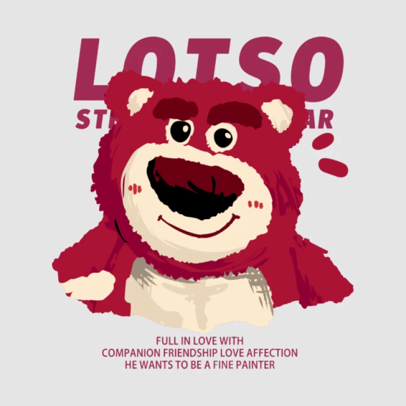 Lotso der Bär mit Freundschaft und Liebe Herren Pullover Hoodie