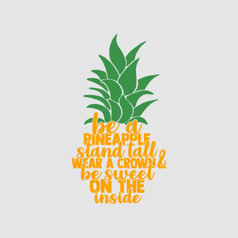 Sei eine Ananas: Steh aufrecht, trage eine Krone & sei innen süß. Herren Pullover Hoodie