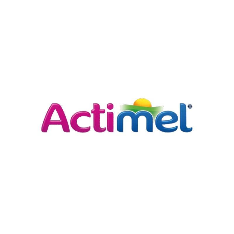 Actimel Dairy Brand Colorful Logo Design Mouse Pad