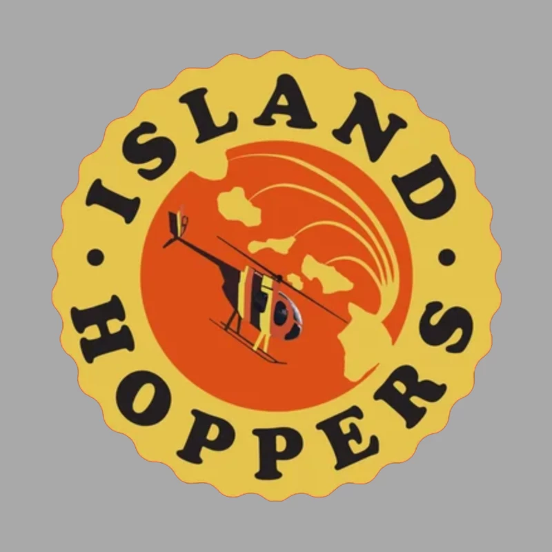 Island Hoppers Retro Female Pullover Hoodie