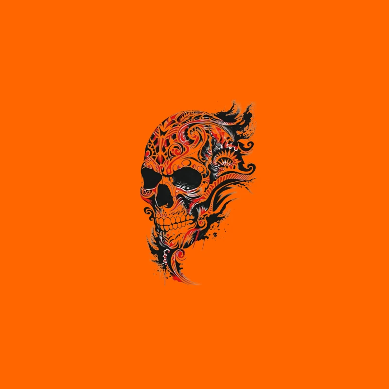 Abstract Decorative Skull Art Desk Mat
