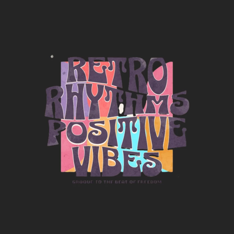 Retro Rhythmen und Positive Vibes Herren Pullover Sweatshirt