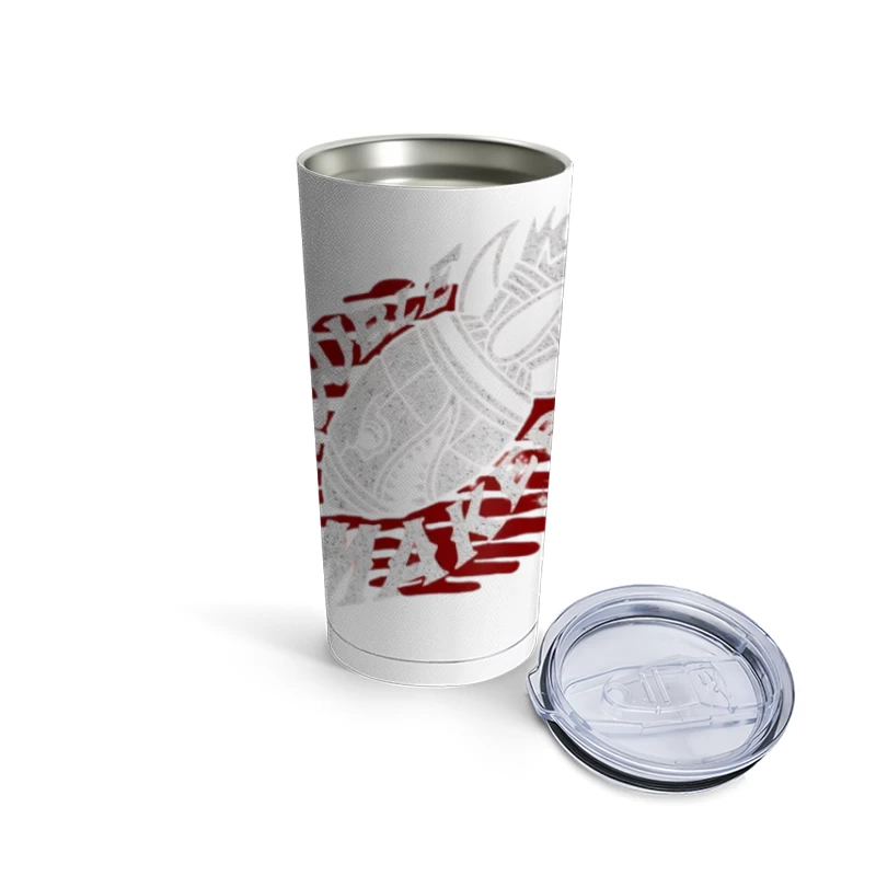 Fairy Tail Anime Guild Symbol in Red and White Travel Mug