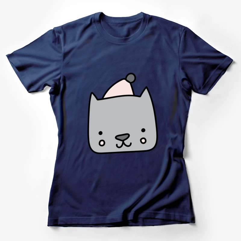 Chat mignon avec bonnet Femme T-Shirt