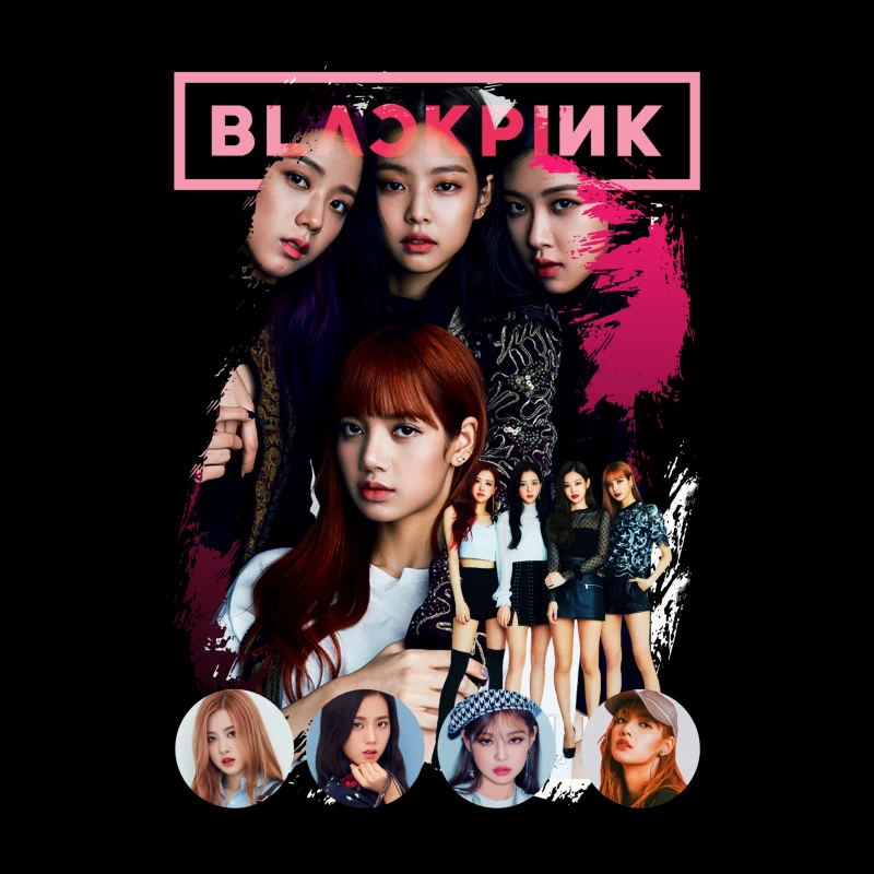 BLACKPINK: Iconic K-pop Girl Group Throw Pillow