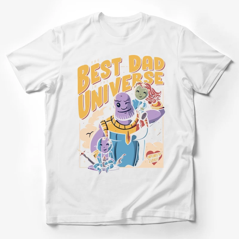 Best Dad in the Universe Comic Art Male T-Shirt