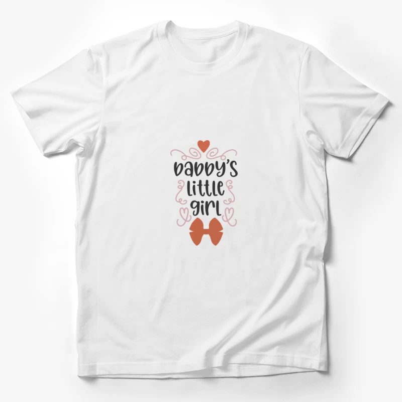 Fille de papa avec cœur et nœud Homme T-Shirt